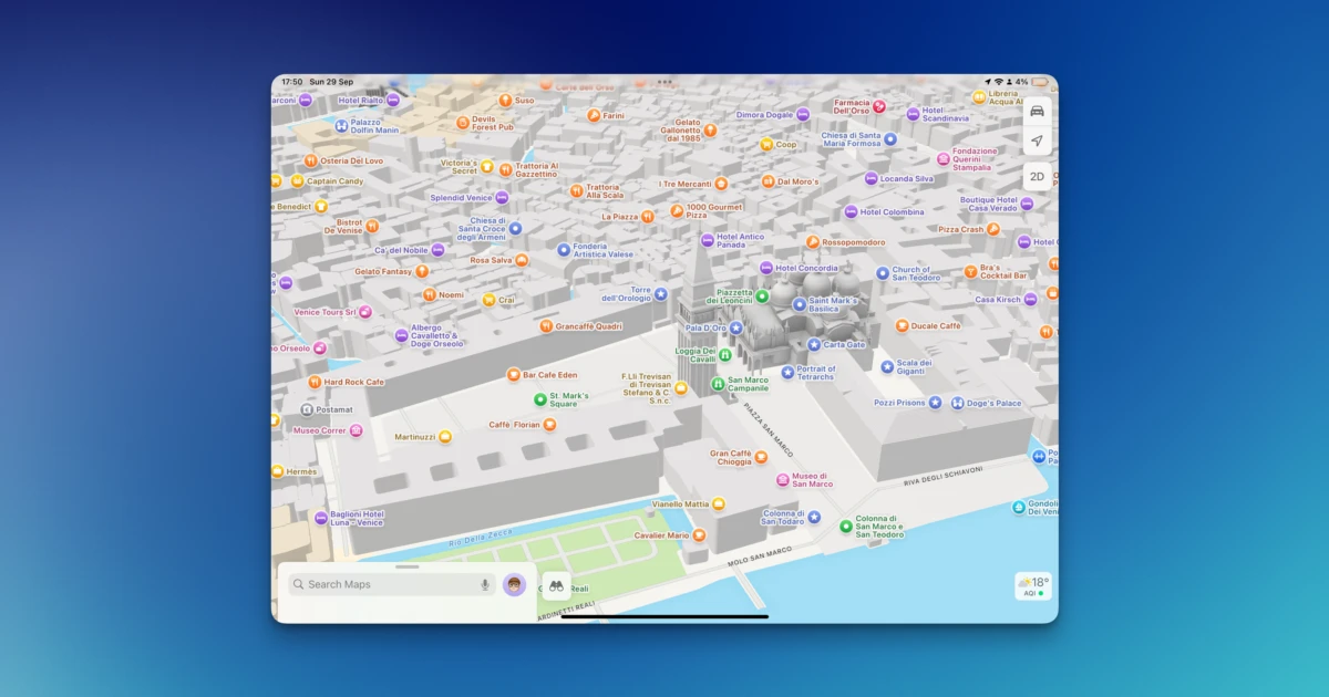 Apple Maps 3d