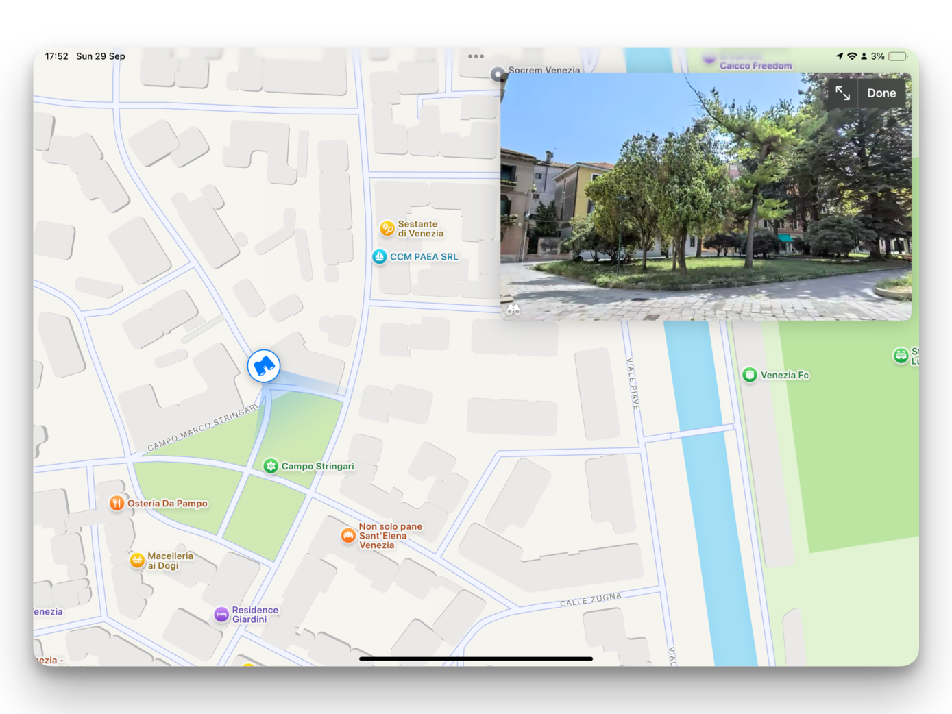 Apple Maps street view