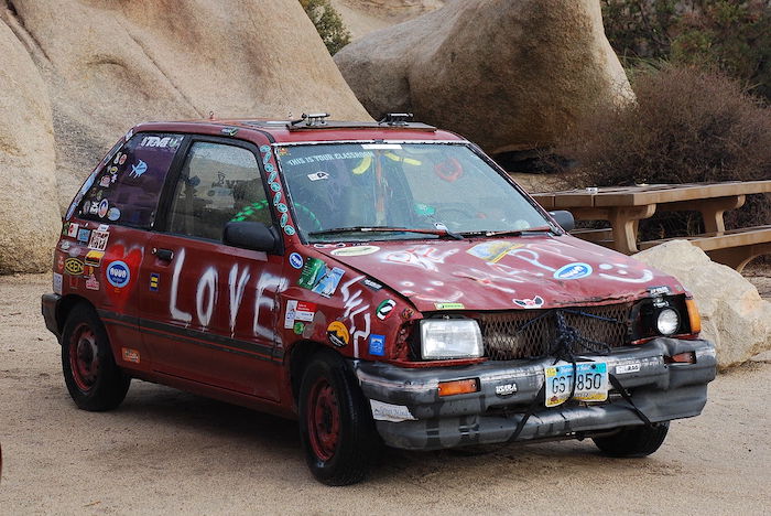 decrepit car