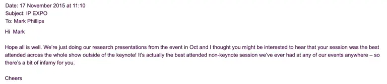 this talk performed well